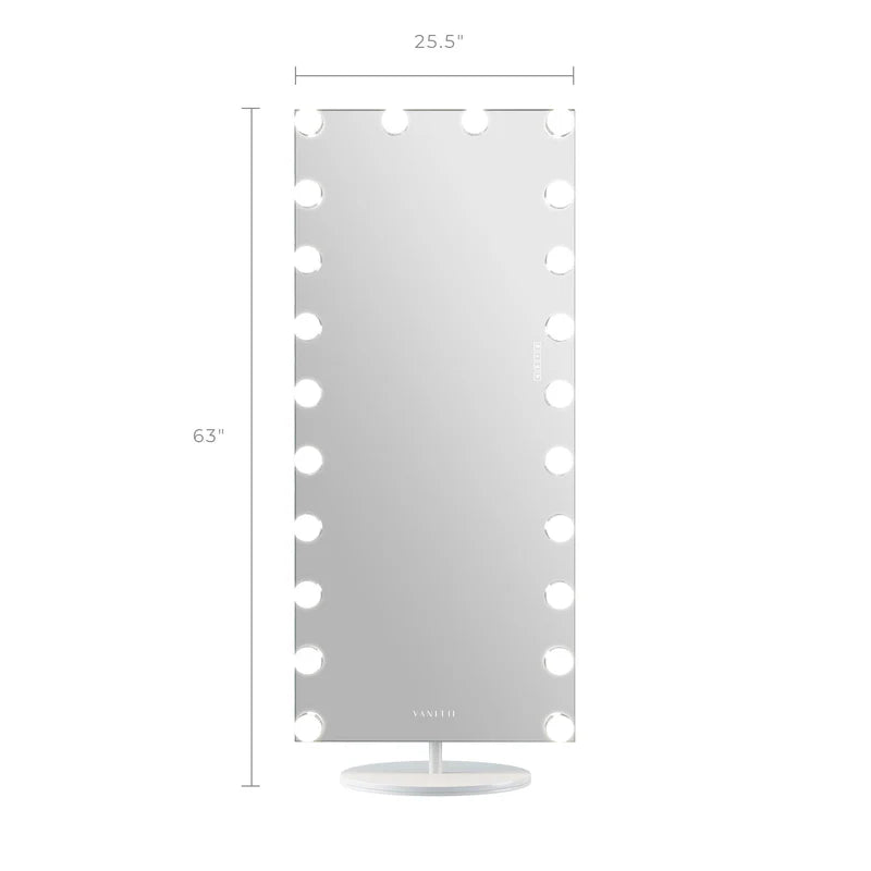 Hollywood Vanity Mirror - Full Length Vanity Mirror with Swivel 180º Rotation Stand