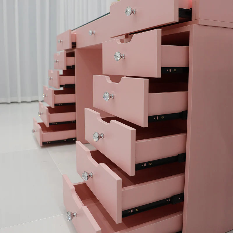 Pink Vanity with Bluetooth Mirror (39x32)