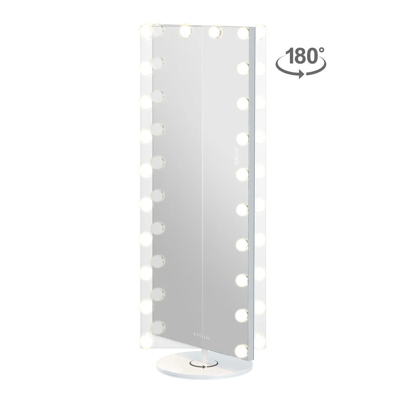 Hollywood Vanity Mirror - Full Length Vanity Mirror with Swivel 180º Rotation Stand