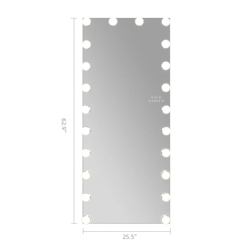 Hollywood Vanity Mirror - Full Length Vanity Mirror with RGB 62"Tall