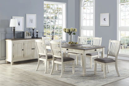7pc Dining Set White