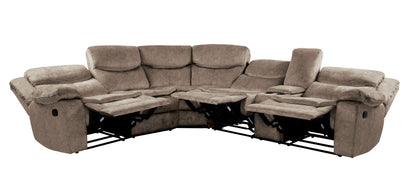 Sectional with Right Console brown