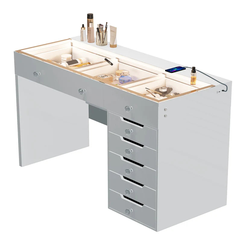Vanity Desk - 8 Storage Drawers