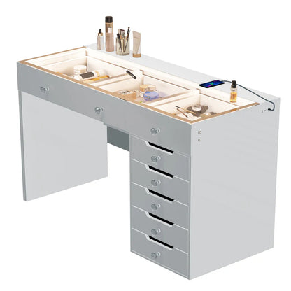 Vanity Desk - 8 Storage Drawers