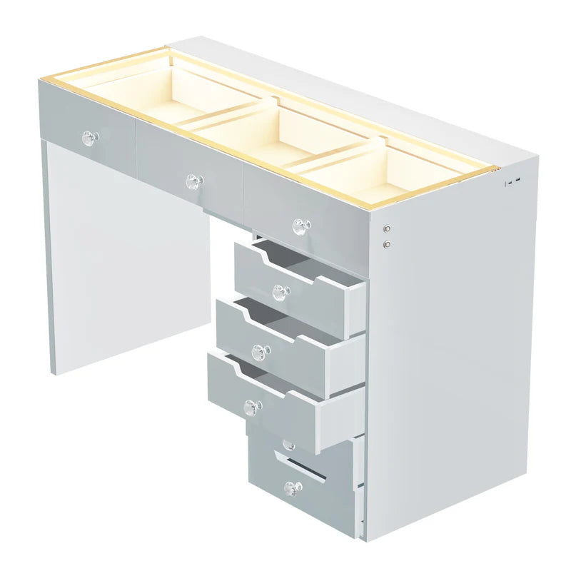 Vanity Desk - 8 Storage Drawers