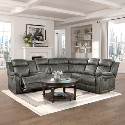 Reclining Sectional with Left Console