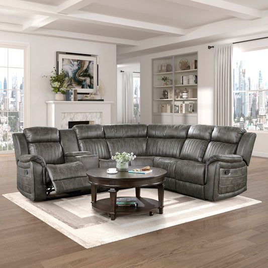 Reclining Sectional with Left Console