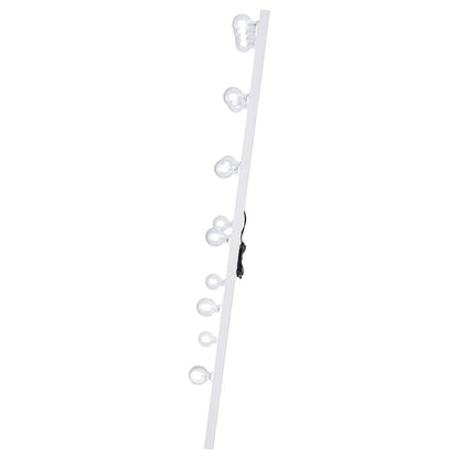 32 x 71 Inch Floor Mirror LED Lighting White Gloss