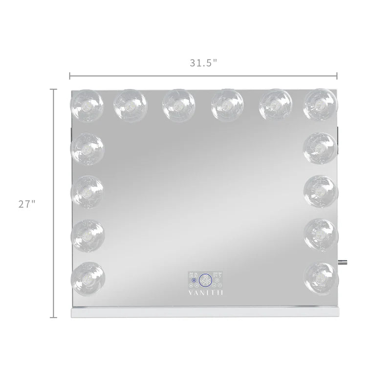 Marilyn Vanity Mirror Pro Max- Blueetooth with 14  Bulbs 31"
