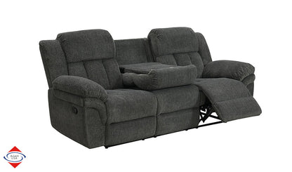 Sofa and Loveseat Recliner with Drop Down Cup Holder